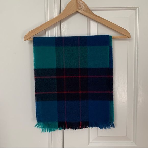 VTG plaid acrylic scarf from West Germany - Picture 1 of 4